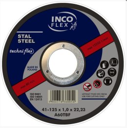 INCOFLEX Tarcza płaska T1A 115 3.2 22 do cięcia stali