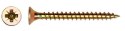 Wood screw 3.5x50MM galvanized yellow full thread