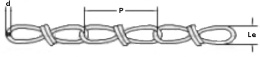 Łańcuch węzłowy VIKTOR ocynk 1.6MM - 30mb