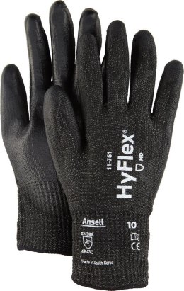Rękawice antyprzecięciowe HyFlex 11-751, rozmiar 10 Ansell (12 par)