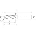 Frez do kopiowania HSC WNpelnow.Signum HA 4-ostrz.b.dlugi 16/2,5mm GÜHRING