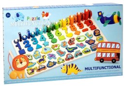 Gra puzzle multifunkcyjne 2 w 1 nauka łowienie rybek