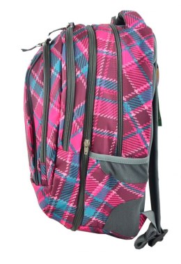 COOLPACK PLECAK MŁODZIEŻOWY 2W1 COMBO CRANBERRY CHECK