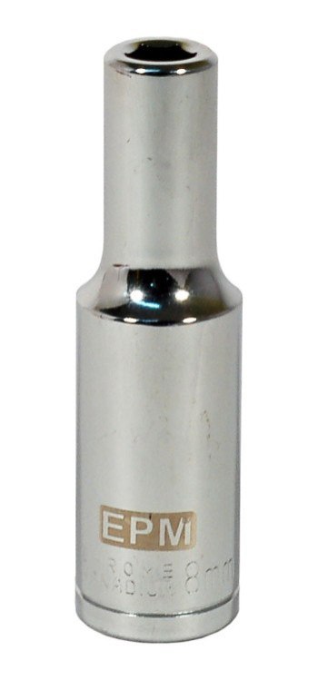 NASADKA DŁUGA 1/2'''' 6-KĄTNA CHROMOWANA 8MM