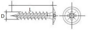 WOOD SCREW 4 x 40MM WHD WASHER HEAD WOOD SCREW 4 x 40MM WHD WASHER HEAD