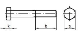 Śruba OC M16x200mm kl. 8.8 DIN931 - 1kg PN82101