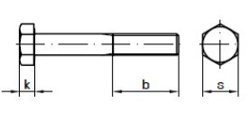 ŚRUBA OCYNK M8 x 40MM kl. 8.8 DIN931 PN82101 - Beriza ŚRUBA OCYNK M8 x 40MM kl. 8.8 DIN931 PN82101 - Beriza
