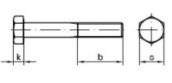 Śruba OC 14x160mm łeb 6kątny kl. 8.8 DIN931- 1kg Śruba OC 14x160mm łeb 6kątny kl. 8.8 DIN931- 1kg