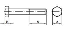 Sechskantschraube M12x120MM kl. 5.8 DIN931 PN82101 10kg - BERIZA