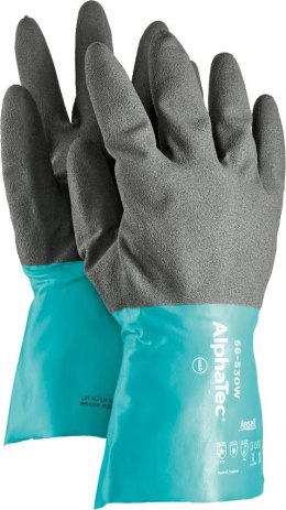 Rękawice chemiczne AlphaTec 58-530W, długość 305mm, rozmiar 10 Ansell (6 par)