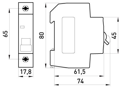 WYŁĄCZNIK NADPRĄDOWY MCB.PRO60 1P B32A 6KA WYŁĄCZNIK NADPRĄDOWY MCB.PRO60 1P B32A 6KA