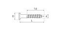 Wkręt do drewna 3.5x60MM oc. żółty niepełny gw - 5kg